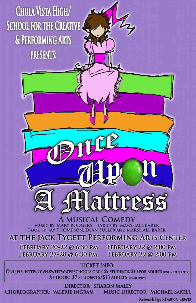 Once Upon A Mattress February 20-29, 2020
