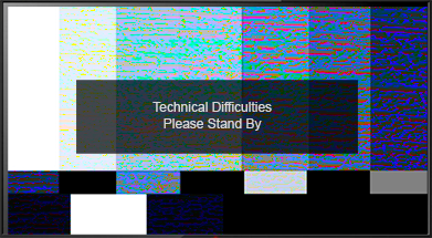 Technical Difficulties Sign